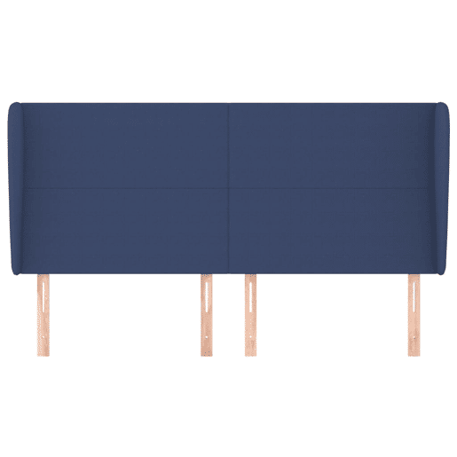 vidaXL Cabeceira de cama c abas tecido 183x23x118128 cm azul vidaXL Cabeceira de cama c abas tecido 183x23x118128 cm azul