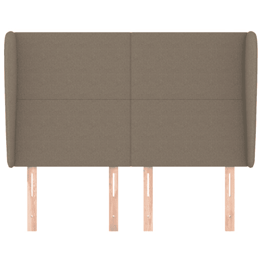 vidaXL Cabeceira cama abas tecido 147x23x118128 cm cinza-acastanhado vidaXL Cabeceira cama abas tecido 147x23x118128 cm cinza-acastanhado