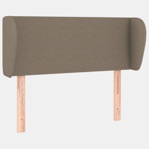 vidaXL Cabeceira cama abas tecido 93x23x7888 cm cinzento-acastanhado