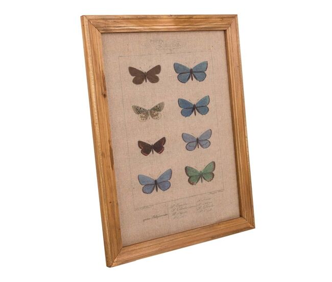 Cuadro de madera y tela impresa 33x43x1,8