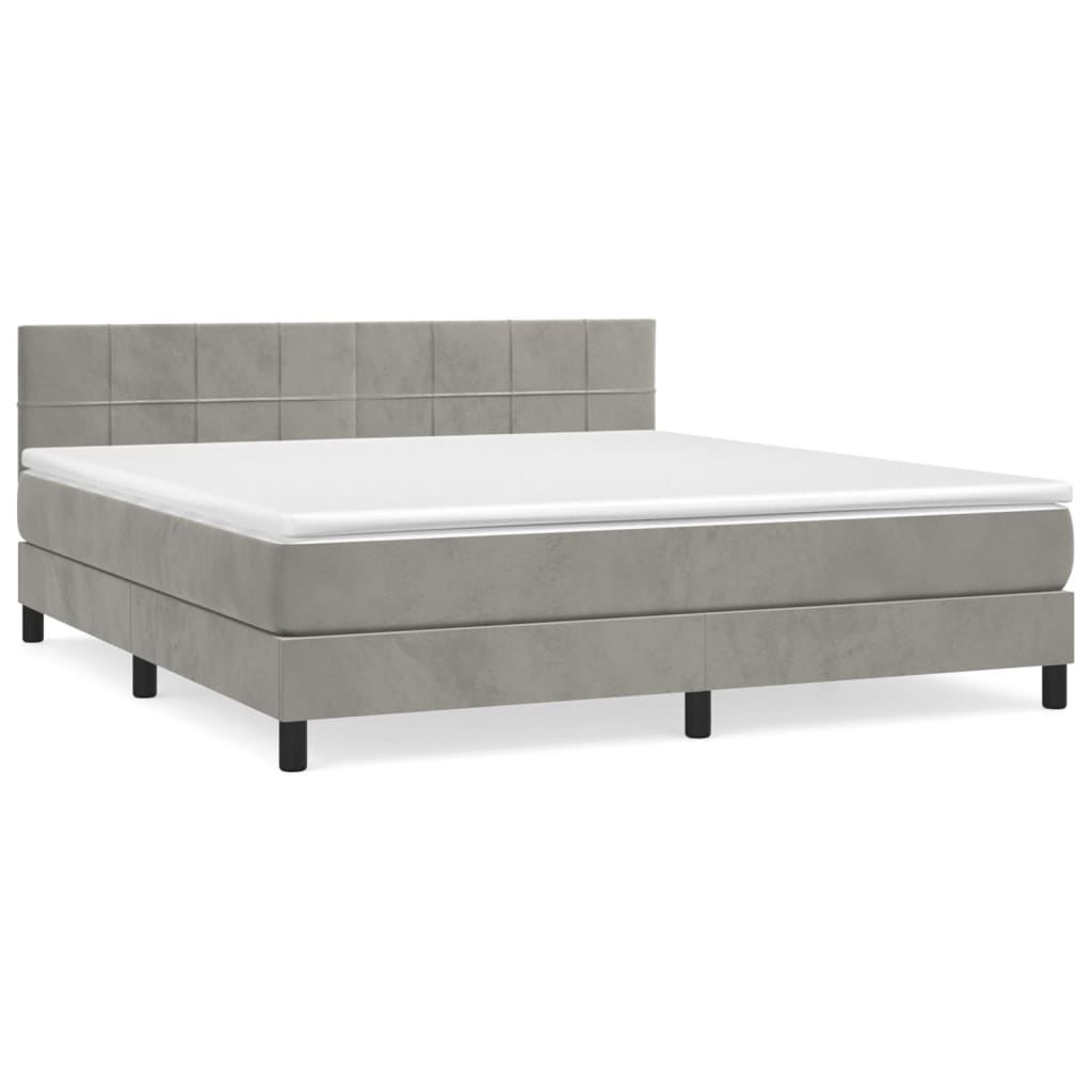Cama box spring 160x200 Gris