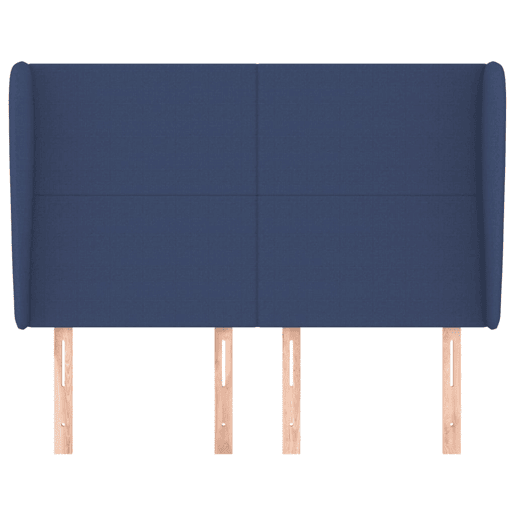 vidaXL Cabeceira de cama c abas tecido 147x23x118128 cm azul vidaXL Cabeceira de cama c abas tecido 147x23x118128 cm azul