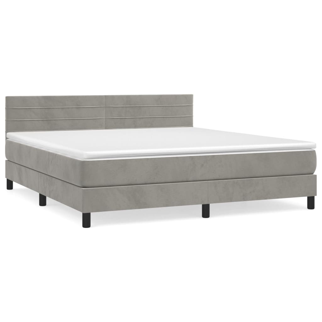 Cama box spring 180x200 Gris