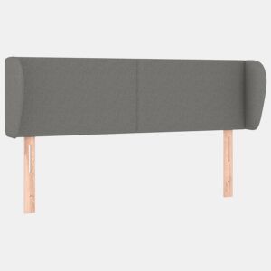 vidaXL Cabeceira de cama c abas tecido 147x23x7888cm cinzento-escuro