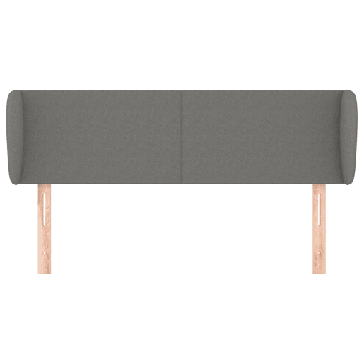 vidaXL Cabeceira de cama c abas tecido 147x23x7888cm cinzento-escuro vidaXL Cabeceira de cama c abas tecido 147x23x7888cm cinzento-escuro