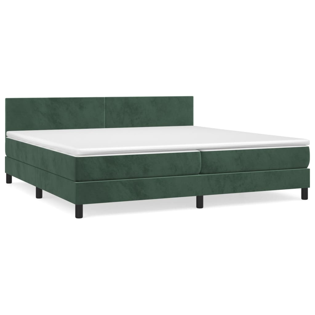 Cama box spring 200x200 Verde