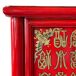 Armario de madera pintado a mano, 2 puertas y 2 cajones, Armario de madera pintado a mano, 2 puertas y 2 cajones, Rojo