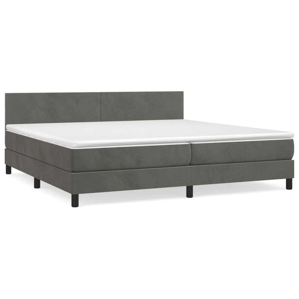 Cama box spring 200x200 Gris Oscuro