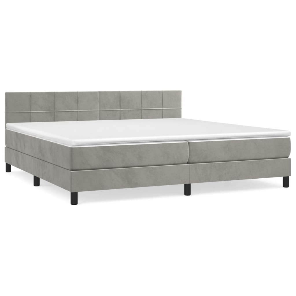 Cama box spring 200x200 Gris