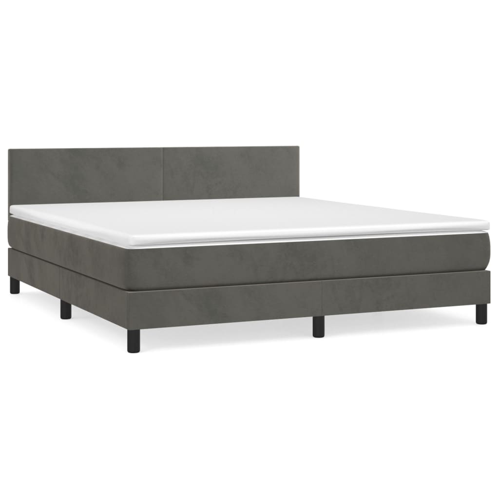 Cama box spring 180x200 Gris Oscuro