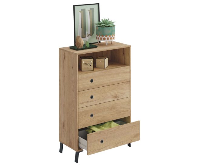Cómoda Para Dormitorio Clim Industrial 75x120cm