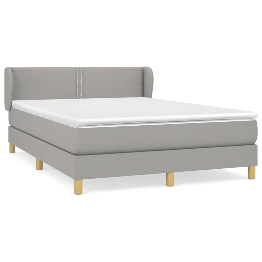 Cama box spring 140x200 Gris