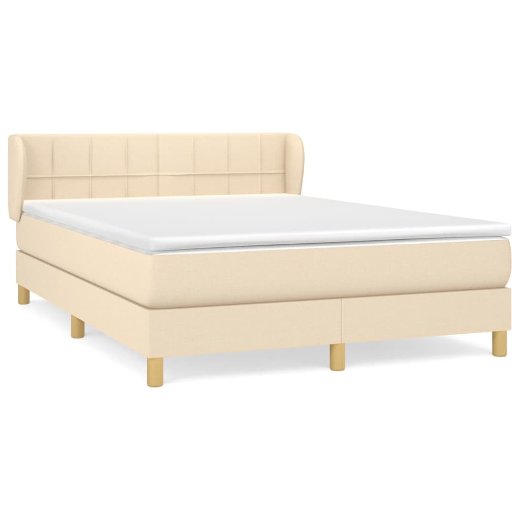 Cama box spring 140x200 Crema