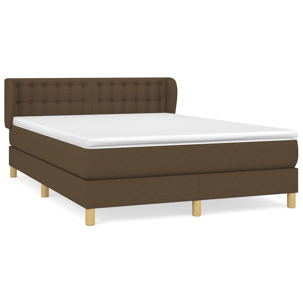 Cama box spring 140x190 Marrón