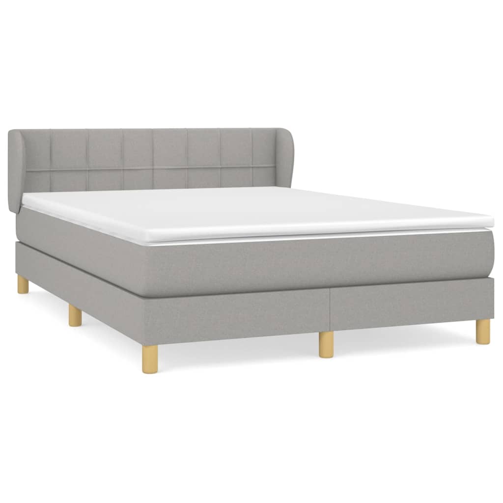 Cama box spring 140x200 Gris