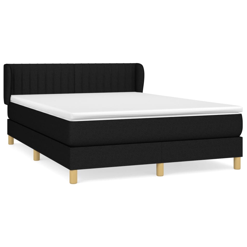 Cama box spring 140x200 Negro