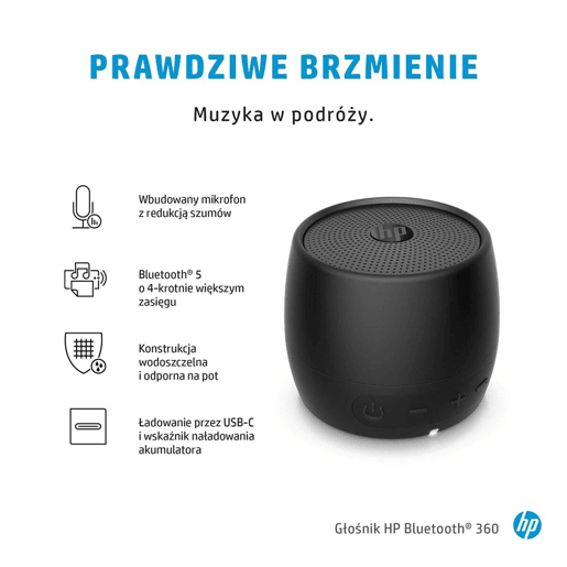 Altifalante Bluetooth Portátil HP 2D799AA Preto