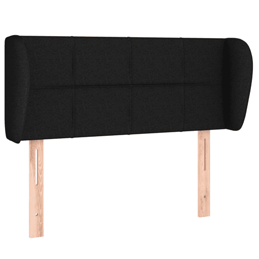 vidaXL Cabeceira de cama c abas tecido 83x23x7888 cm preto vidaXL Cabeceira de cama c abas tecido 83x23x7888 cm preto