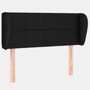 vidaXL Cabeceira de cama c abas tecido 83x23x7888 cm preto