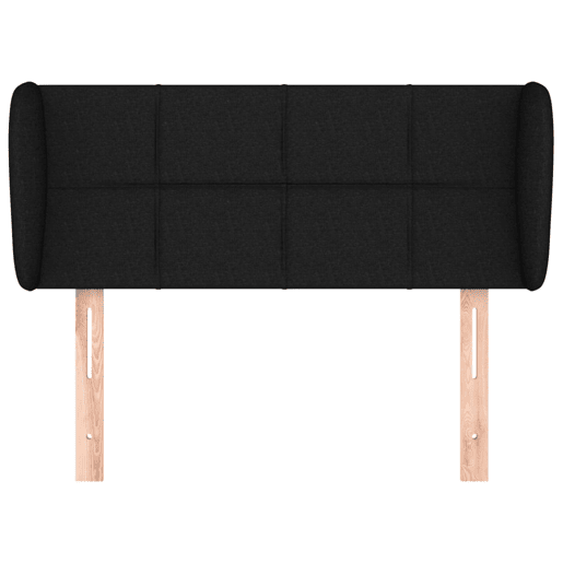 vidaXL Cabeceira de cama c abas tecido 83x23x7888 cm preto vidaXL Cabeceira de cama c abas tecido 83x23x7888 cm preto