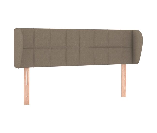 Vidaxl cabecero de tela gris taupe 147x23x78/88 cm