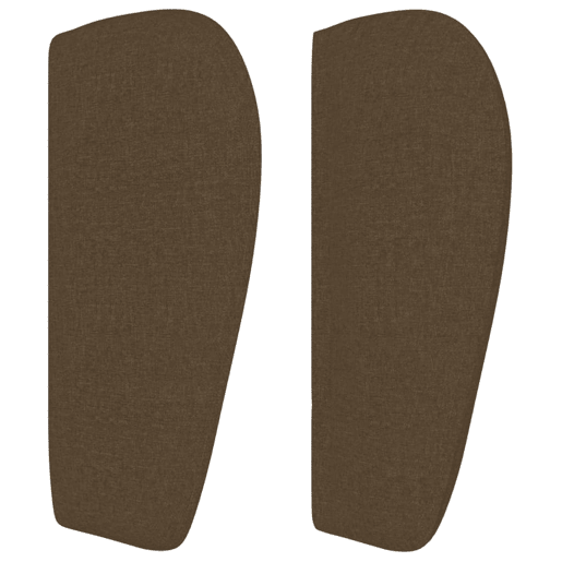 vidaXL Cabeceira de cama c abas tecido 103x23x7888cm castanho-escuro vidaXL Cabeceira de cama c abas tecido 103x23x7888cm castanho-escuro