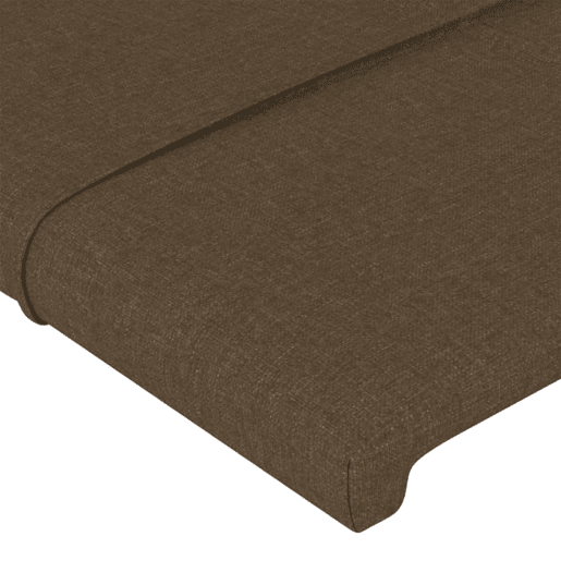 vidaXL Cabeceira de cama c abas tecido 103x23x7888cm castanho-escuro vidaXL Cabeceira de cama c abas tecido 103x23x7888cm castanho-escuro