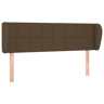vidaXL Cabeceira de cama c abas tecido 147x23x7888cm castanho-escuro