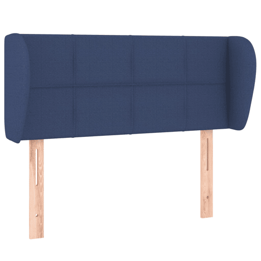 vidaXL Cabeceira de cama c abas tecido 103x23x7888 cm azul vidaXL Cabeceira de cama c abas tecido 103x23x7888 cm azul