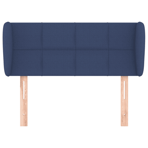 vidaXL Cabeceira de cama c abas tecido 103x23x7888 cm azul vidaXL Cabeceira de cama c abas tecido 103x23x7888 cm azul