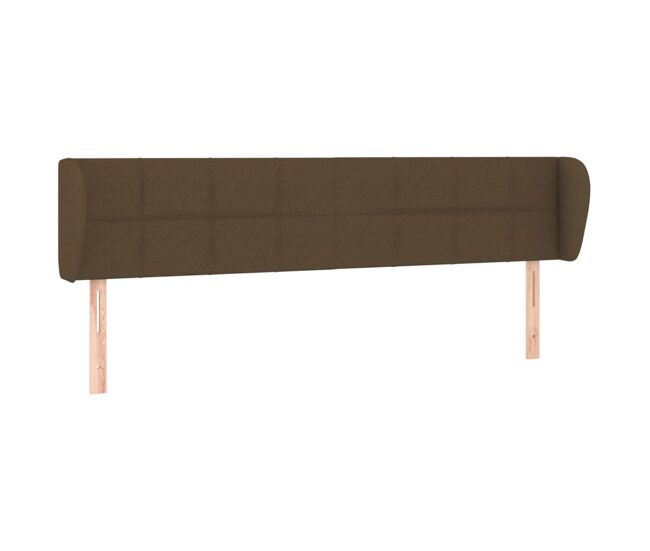 Vidaxl cabecero de tela marrón oscuro 183x23x78/88 cm
