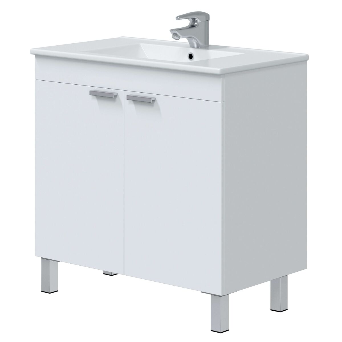 Conjunto Muebles de Baño Atenea con Lavabo y Columna Para Aseo