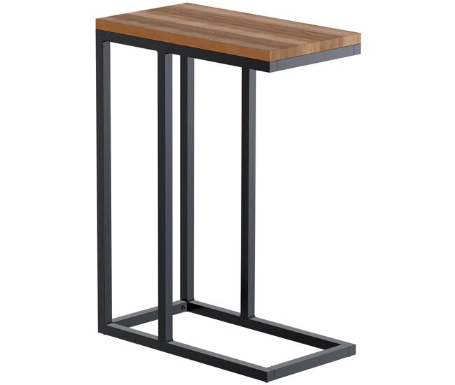 Mesa auxiliar Manteo Madera Roble 25X46X63 cm