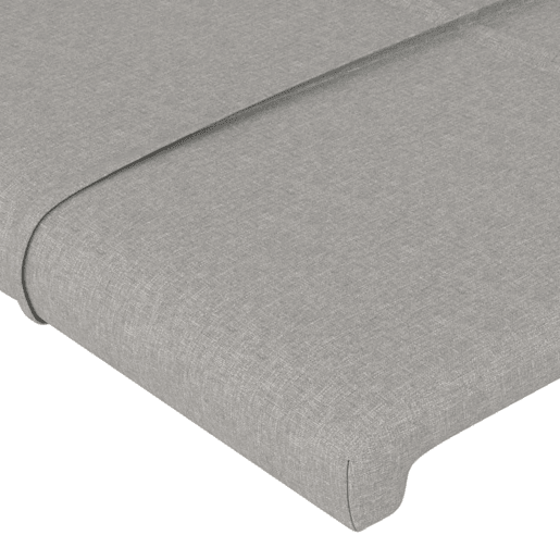 vidaXL Cabeceira cama c abas tecido 183x23x118128 cm cinzento-claro vidaXL Cabeceira cama c abas tecido 183x23x118128 cm cinzento-claro