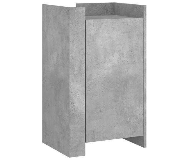 Vidaxl aparador de madera de ingeniería gris hormigón 45x35x75 cm