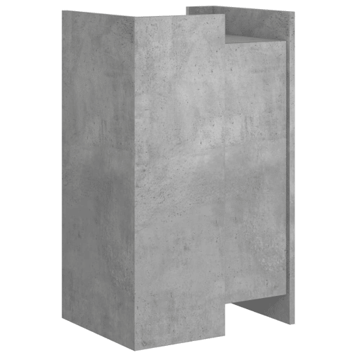 vidaXL Aparador 45x35x75 cm derivados de madeira cinzento cimento