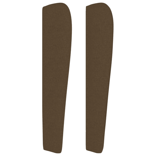vidaXL Cabeceira cama c abas tecido 163x23x118128 cm castanho-escuro