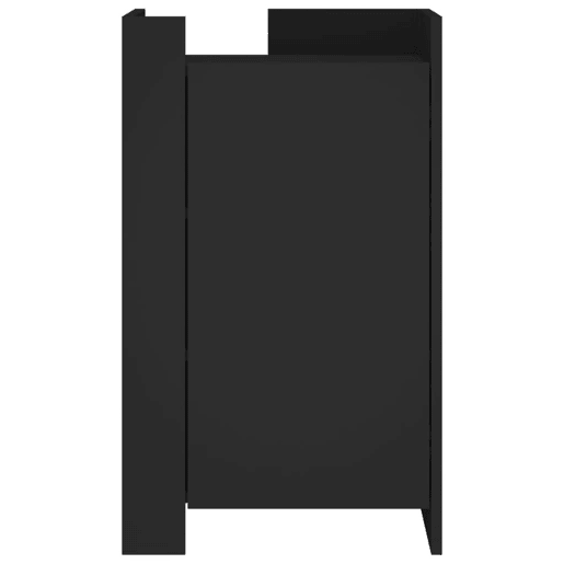 vidaXL Aparador 45x35x75 cm derivados de madeira preto