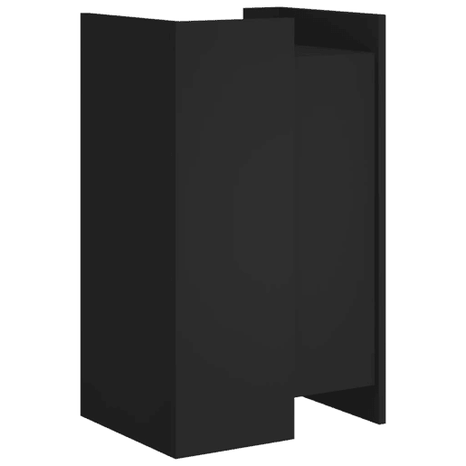 vidaXL Aparador 45x35x75 cm derivados de madeira preto