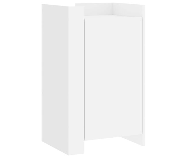 Vidaxl aparador de madera de ingeniería blanco 45x35x75 cm