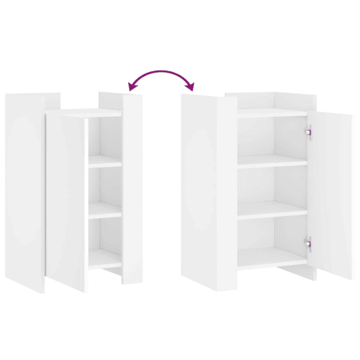 vidaXL Aparador 45x35x75 cm derivados de madeira branco