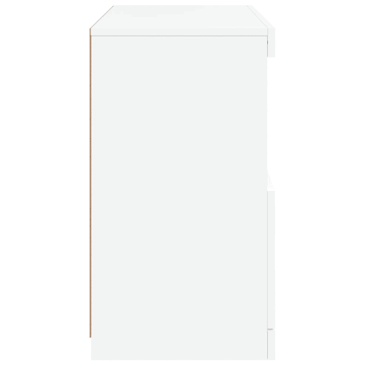 vidaXL Aparador com luzes LED 60x37x67 cm branco vidaXL Aparador com luzes LED 60x37x67 cm branco