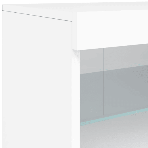 vidaXL Aparador com luzes LED 60x37x67 cm branco vidaXL Aparador com luzes LED 60x37x67 cm branco