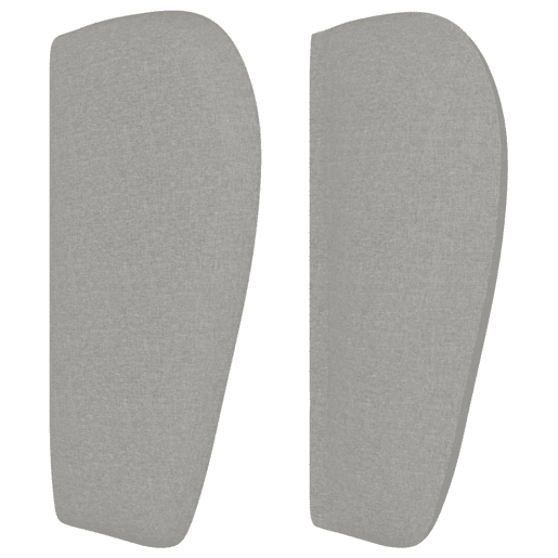 vidaXL Cabeceira de cama c abas tecido 103x23x7888 cm cinzento-claro vidaXL Cabeceira de cama c abas tecido 103x23x7888 cm cinzento-claro