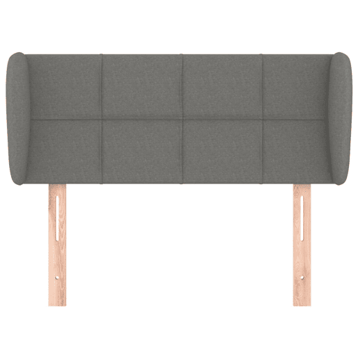 vidaXL Cabeceira de cama c abas tecido 83x23x7888 cm cinzento-escuro vidaXL Cabeceira de cama c abas tecido 83x23x7888 cm cinzento-escuro