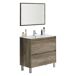 Conjunto mobiliario baño mueble lavabo + columna + espejo+lavabo Conjunto mobiliario baño mueble lavabo + columna + espejo+lavabo Madera Clara