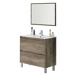Conjunto mobiliario baño mueble lavabo + columna + espejo+lavabo Conjunto mobiliario baño mueble lavabo + columna + espejo+lavabo Madera Clara