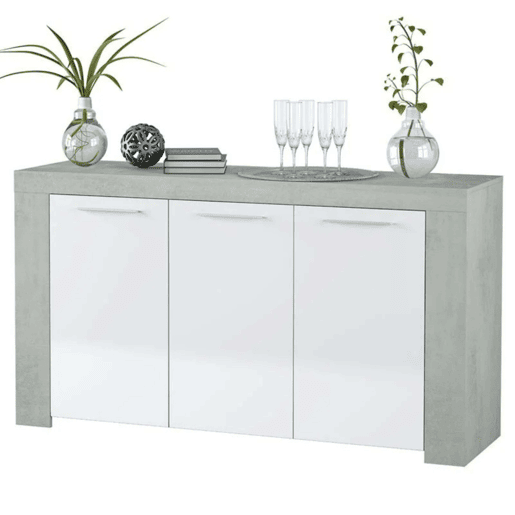 Pacote de móveis de sala Plutão com design moderno (mesa de TV + mesa de centro + mesa de jantar + aparador) Pacote de móveis de sala Plutão com design moderno (mesa de TV + mesa de centro + mesa de jantar + aparador)