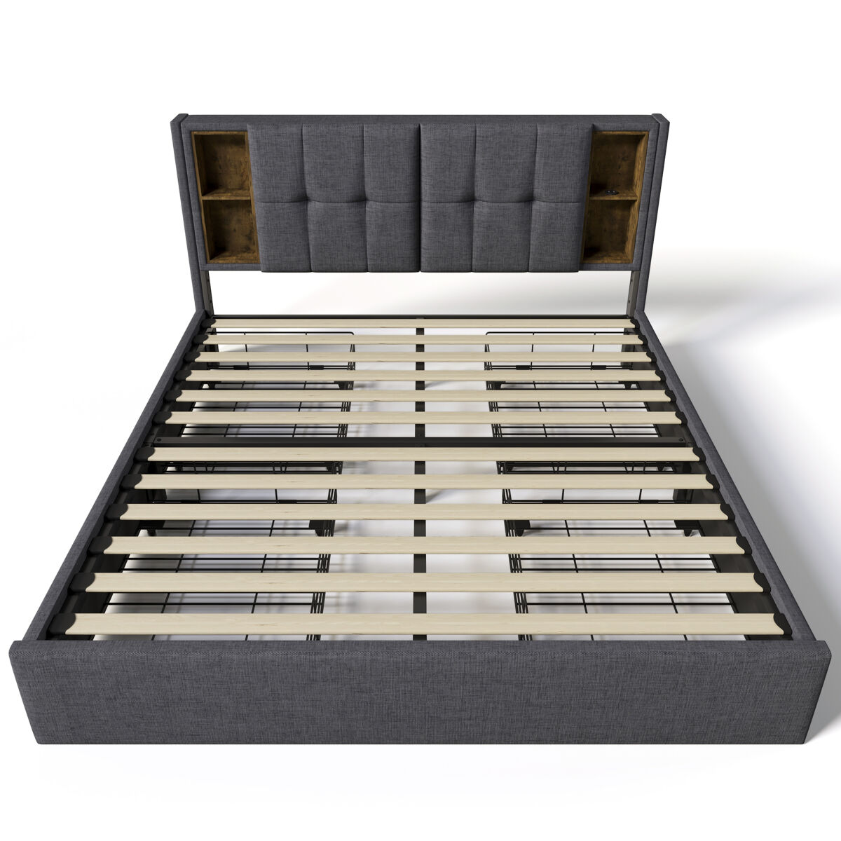 Camas de matrimonio 165x213 Gris