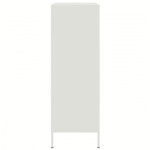 vidaXL Aparador alto 68x39x113 cm aço branco